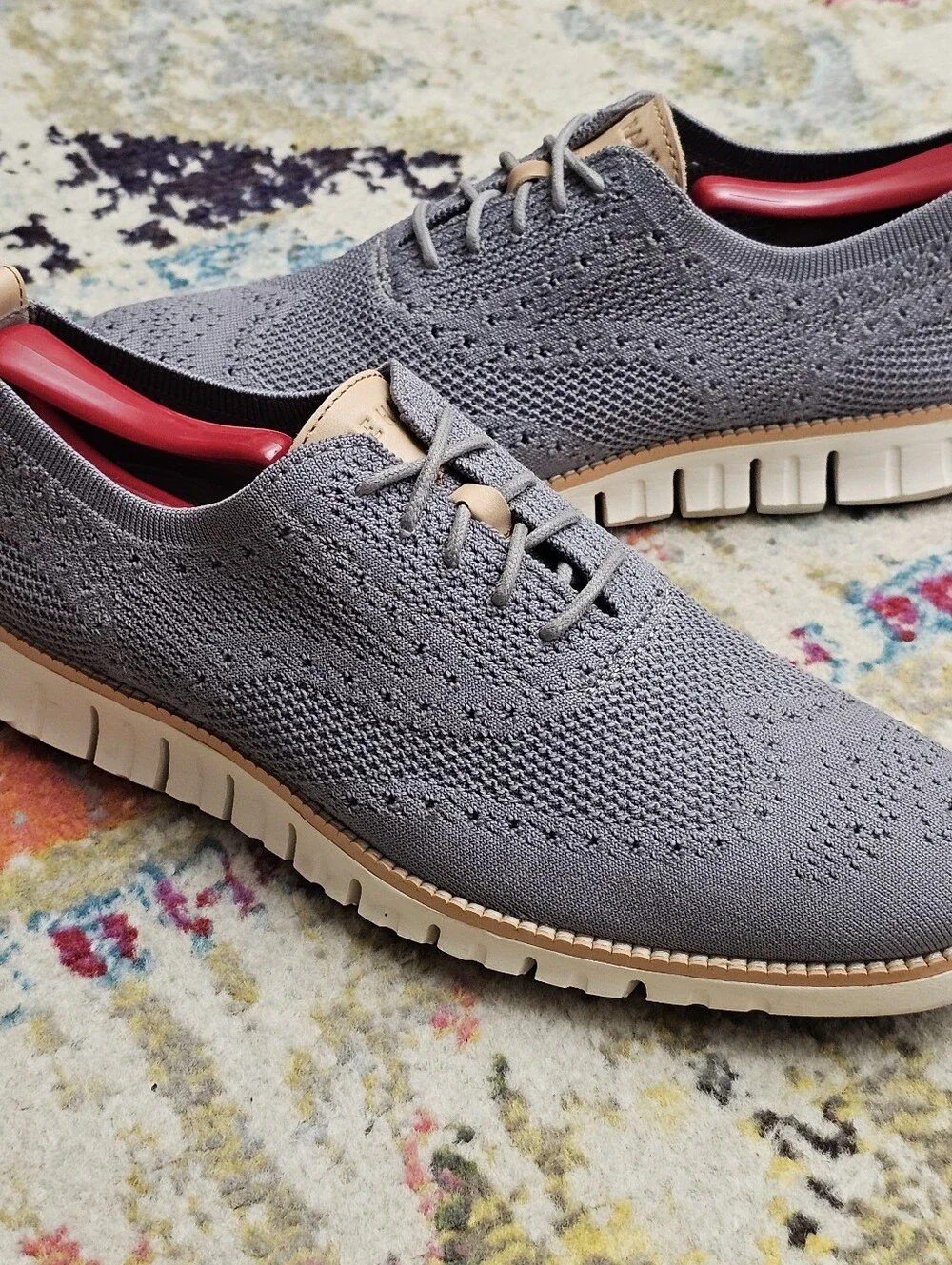 Cole Haan Men's Size 8.5 Zerogrand Stitchlite Oxford Sheos C24944 Ironstone Gray